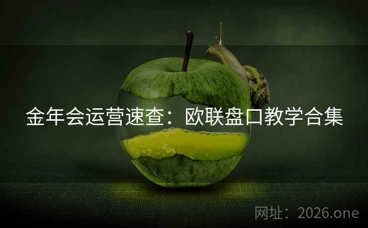 金年会运营速查：欧联盘口教学合集